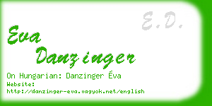 eva danzinger business card